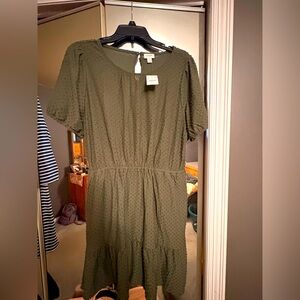 J. Crew Olive Midi Dress